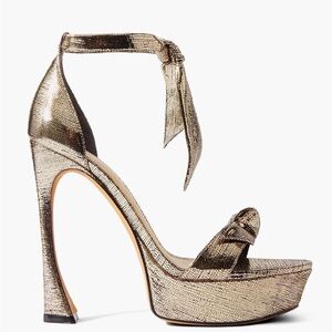 Alexandre Birman brand new heels platform silver metallic 37.5 7.5